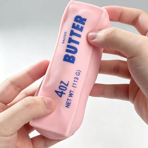 Crunchy sound butter stick, squishy soft toy, flexible squeeze fidget toy. Fun sensory play tool, portable stress‑relief tool, cute desktop relax toy. Ideal gift for teens & adults, great for party leisure play, back‑to‑school must‑have
