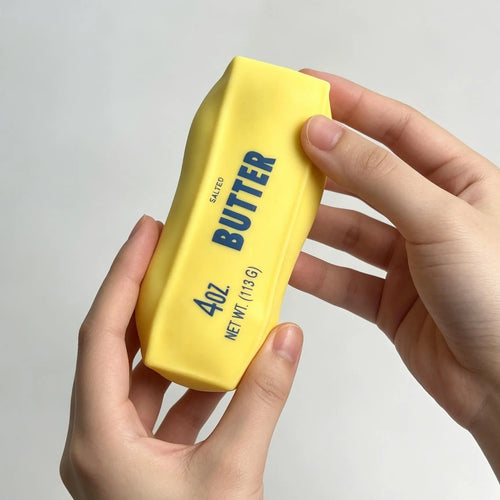 Crunchy sound butter stick, squishy soft toy, flexible squeeze fidget toy. Fun sensory play tool, portable stress‑relief tool, cute desktop relax toy. Ideal gift for teens & adults, great for party leisure play, back‑to‑school must‑have - Color: Small Butter Sticks-Yellow 